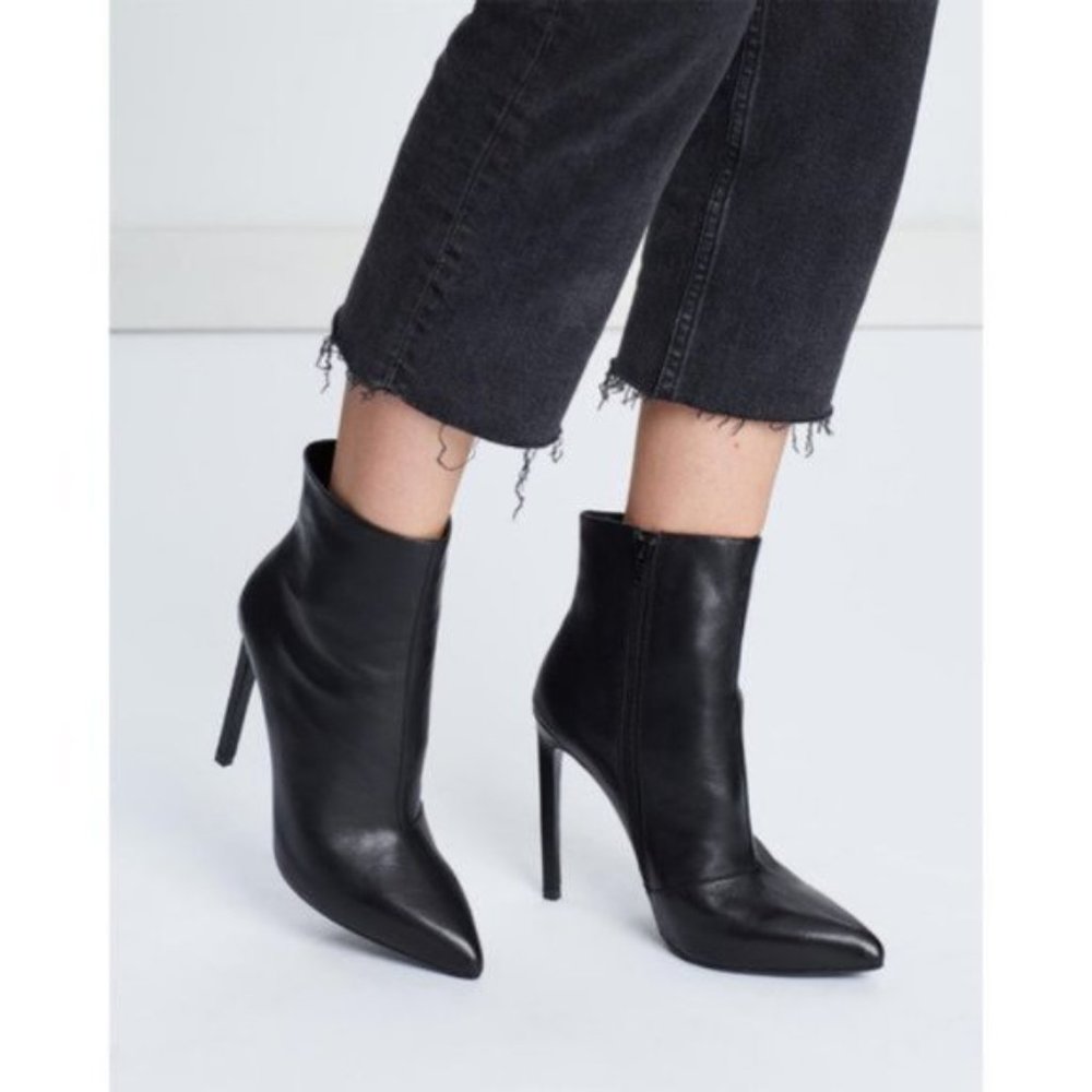 Tony Bianco Freddie Bootie Heels in Black Como 9